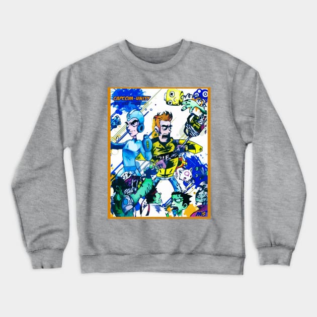 Capcom Zombies Crewneck Sweatshirt by exogreyfox